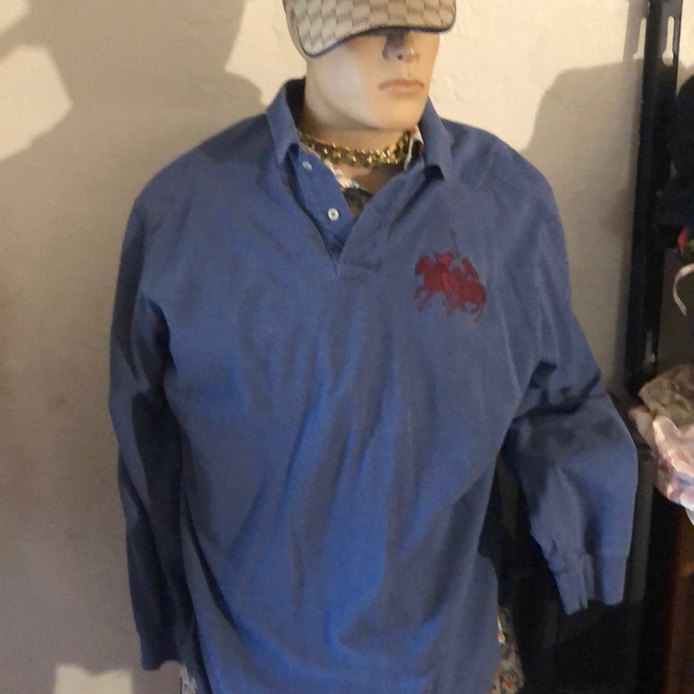 POLO RALPH LAUREN XL BIG PONY L/S POLO SHIRT XL
